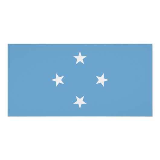 ミクロネシア連邦州国旗 ポスター (正面)