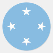 ミクロネシア連邦州国旗 ラウンドシール (正面)