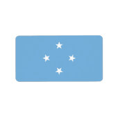 ミクロネシア連邦州国旗 ラベル (正面)