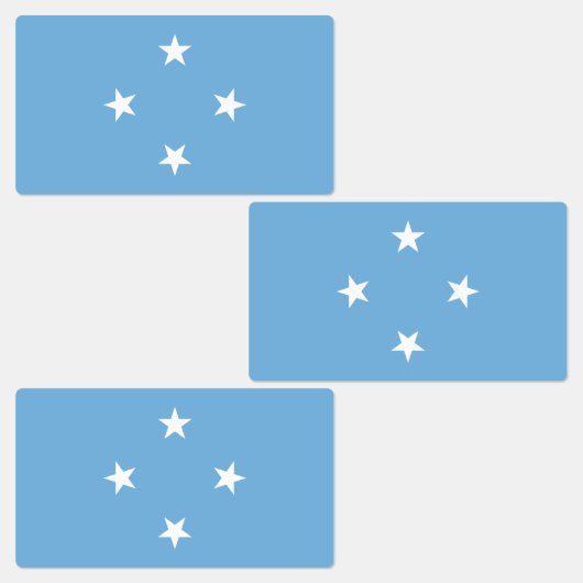 ミクロネシア連邦州国旗 ラベル (グループ)