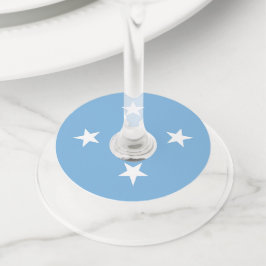 ミクロネシア連邦州国旗 ワイングラスタグ