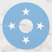 ミクロネシア連邦州国旗 ワイングラスタグ (裏面)