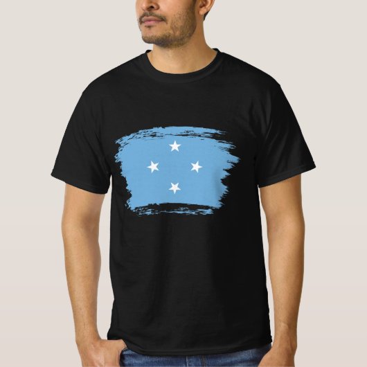 ミクロネシア連邦州国旗 Tシャツ (正面)