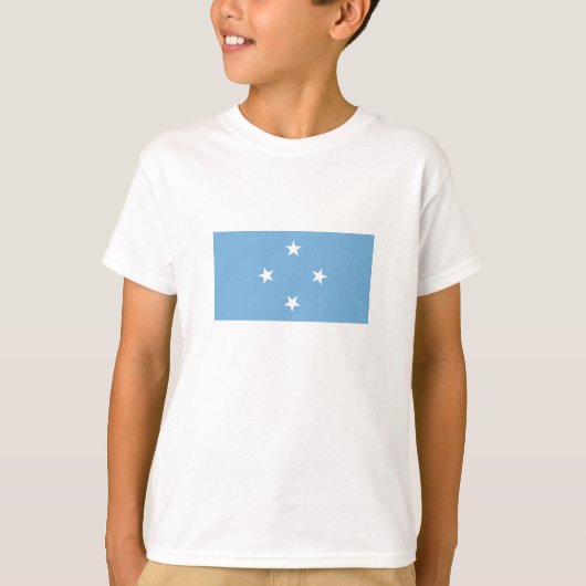 ミクロネシア連邦 国旗 Tシャツ (正面)