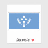 ミクロネシア・コスラエ国旗 シール (シート)