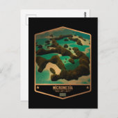 ミクロネシア ポストカード (正面/裏面)