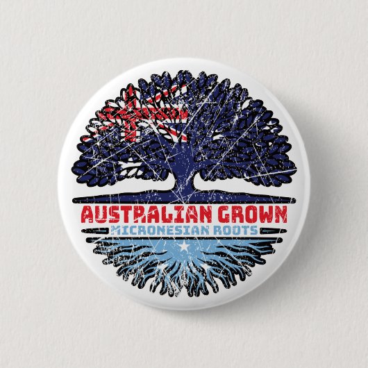 ミクロネシアAustralian Australia Tree 缶バッジ (正面)