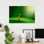 ミクロ動物 – キリン ポスター (ホームオフィス)