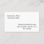 ミクロ眉毛&まつ毛サロン 名刺 (裏面)