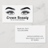 ミクロ眉毛&まつ毛サロン 名刺 (正面/裏面)