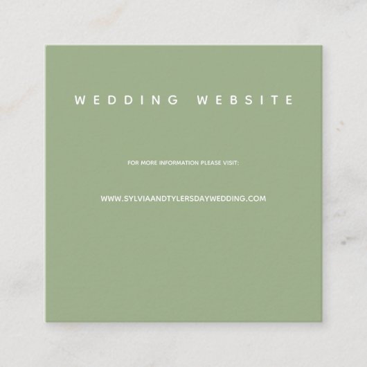 ミクロ結婚スSageのミニマルWebサ結婚イト エンクロージャーカード (正面)