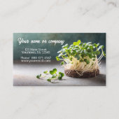 ミクロ緑のイメージ 名刺 (正面)