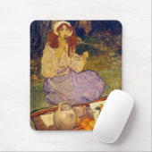 ミグエラ、ひざまずいて、彼女の唇に置く マウスパッド (マウス)