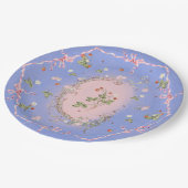 ミグノネットいちごフランスのブルーラージプレート ペーパープレート (アングル)