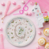 ミグノネットいちごフランスのブルーラージプレート ペーパープレート (パーティー)