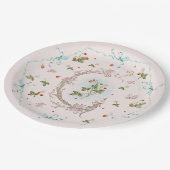 ミグノネットいちごフランスのブルーラージプレート ペーパープレート (アングル)