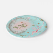 ミグノネットストロベリーアクア7インチプレート ペーパープレート (アングル)