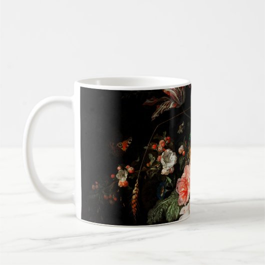 ミグノンの裏返しの花束 コーヒーマグカップ (左)