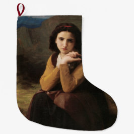ミグノン(甘いフランスの少女) (by Bouguerau) ラージクリスマスストッキング