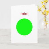 ミグ カード (黄色い花)