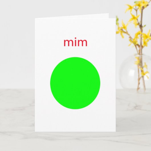 ミグ カード (黄色い花)