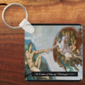 ミケランジェロによるアダムの創造 キーホルダー (正面)