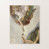 ミケランジェロによるアダムの創造 ジグソーパズル (縦)