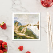 ミケランジェロによるアダムの創造 スタンダードカクテルナプキン (インサイチュ)