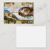 ミケランジェロによるアダムの創造 ノートカード (正面/裏面)