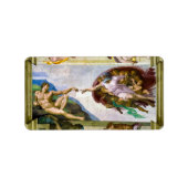 ミケランジェロによるアダムの創造 ラベル (正面)