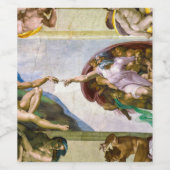 ミケランジェロによるアダムの創造 ワインラベル (シングルラベル)