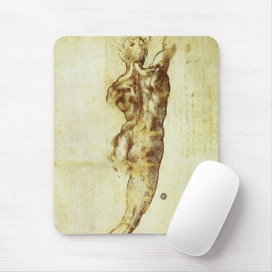 ミケランジェロによるカッシーナの戦いの勉強 マウスパッド (マウス)