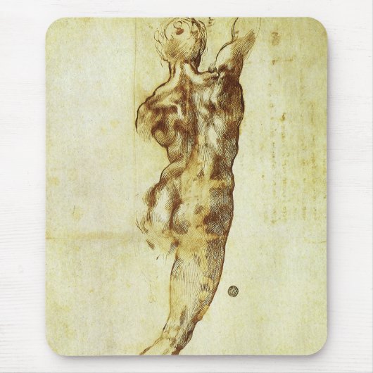 ミケランジェロによるカッシーナの戦いの勉強 マウスパッド (正面)