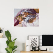 ミケランジェロによるシスティン礼拝堂 ポスター (ホームオフィス)