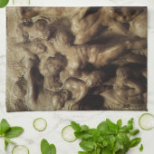 ミケランジェロによるラピスとケンタウロスの戦い キッチンタオル (折り畳み)