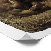 ミケランジェロによるラピスとケンタウロスの戦い ポスター (角)