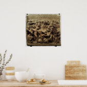 ミケランジェロによるラピスとケンタウロスの戦い ポスター (キッチン)