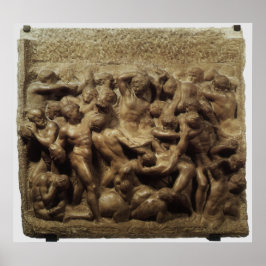 ミケランジェロによるラピスとケンタウロスの戦い ポスター