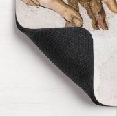 ミケランジェロによる父とアダムの神の手 マウスパッド (コーナー)