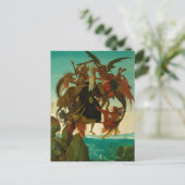 ミケランジェロによる聖アンソニーの苦しみ1487 ポストカード (スタンド正面)