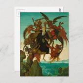 ミケランジェロによる聖アンソニーの苦しみ1487 ポストカード (正面/裏面)