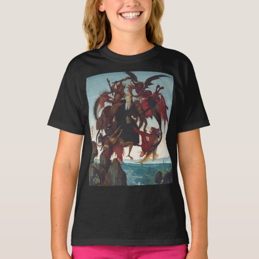 ミケランジェロによる聖アンソニーの誘惑 Tシャツ (正面)
