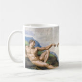 ミケランジェロのアダム創造 コーヒーマグカップ (左)