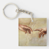 ミケランジェロのアダム・システィーナ礼拝堂の創造 キーホルダー (正面)