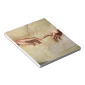 ミケランジェロのアダム・システィーナ礼拝堂の創造 ノートパッド (アングル)