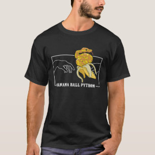 ミケランジェロのアダム・バナナボールの創造Python S Tシャツ