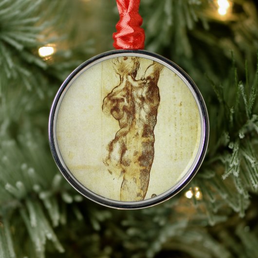 ミケランジェロのカスカイナの戦いの習作 メタルオーナメント (ツリー)