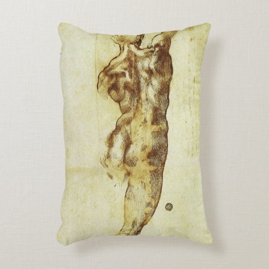 ミケランジェロのカッシナの戦いの勉強 アクセントクッション (正面(垂直))