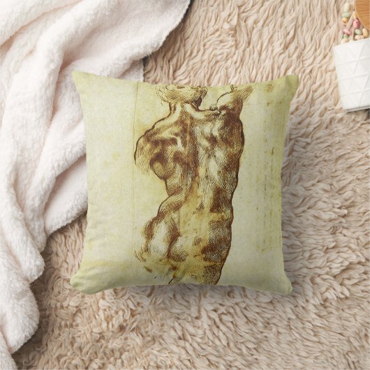 ミケランジェロのカッシナの戦いの勉強 クッション (ブランケット)