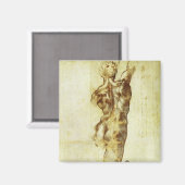 ミケランジェロのカッシナの戦いの勉強 マグネット (正面/裏面)